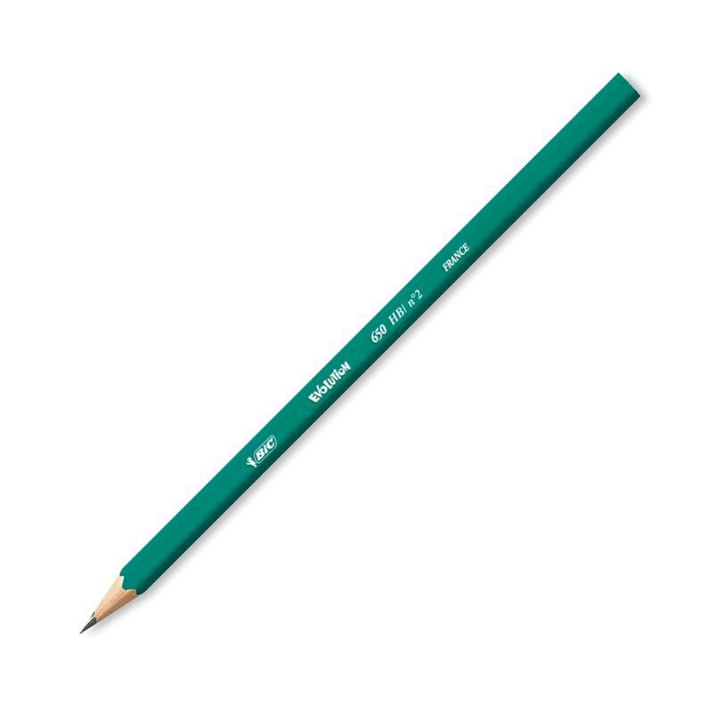 Карандаш чернографитный Bic Evolution Эко, заточен, НВ, пластик, шестигранный