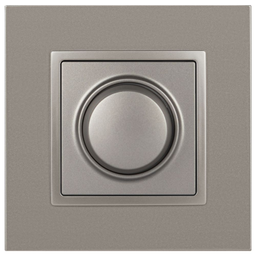 Светорегулятор ЭРА Elegance 14-4101-16 поворотно-нажимной, 400ВА 230В, титан