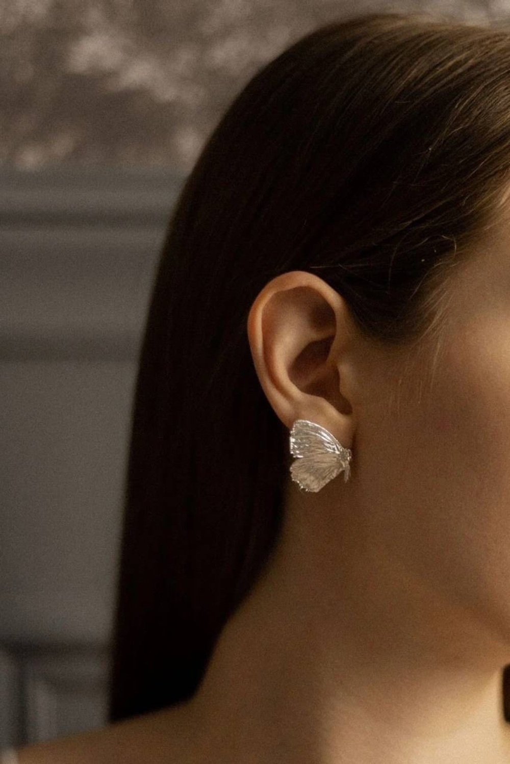 Пусеты бабочки большие