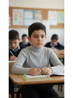 Водолазка универсальная рубчик хлопок