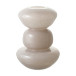 Ваза riverstone, 25 см, жемчужно-серая