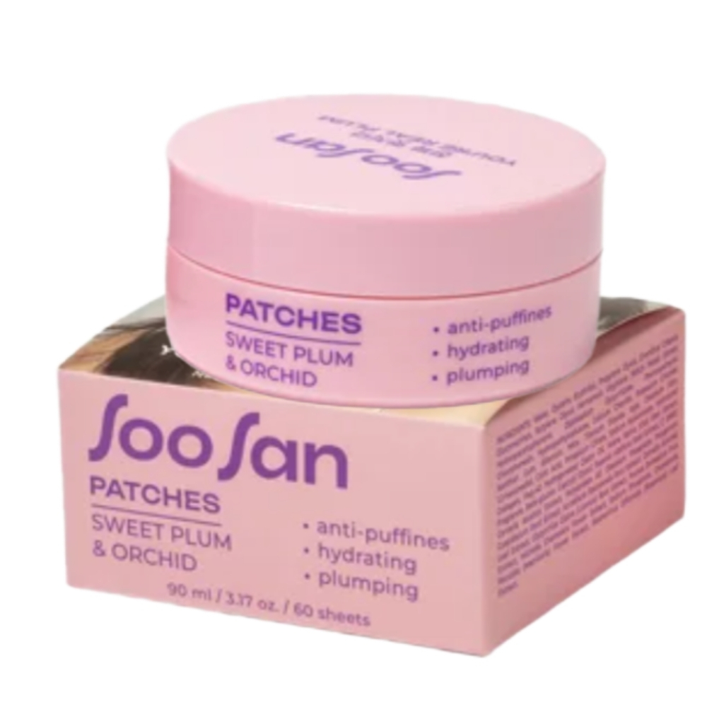 SooSan Патчи для глаз от отеков и мешков с экстрактами сливы и орхидеи Patches with Sweet Plum & Orchid 60 шт/30 пар