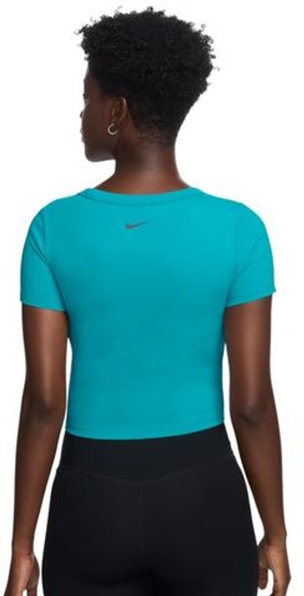Женская теннисная футболка Nike One Fitted Dri-Fit Short Sleeve - Blue