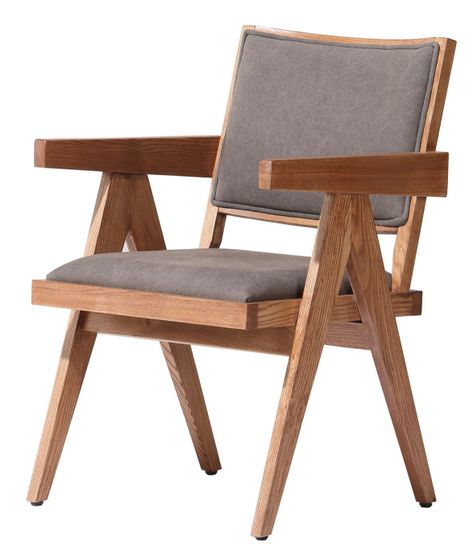 Кресло деревянное Aristide Canvas Armchair