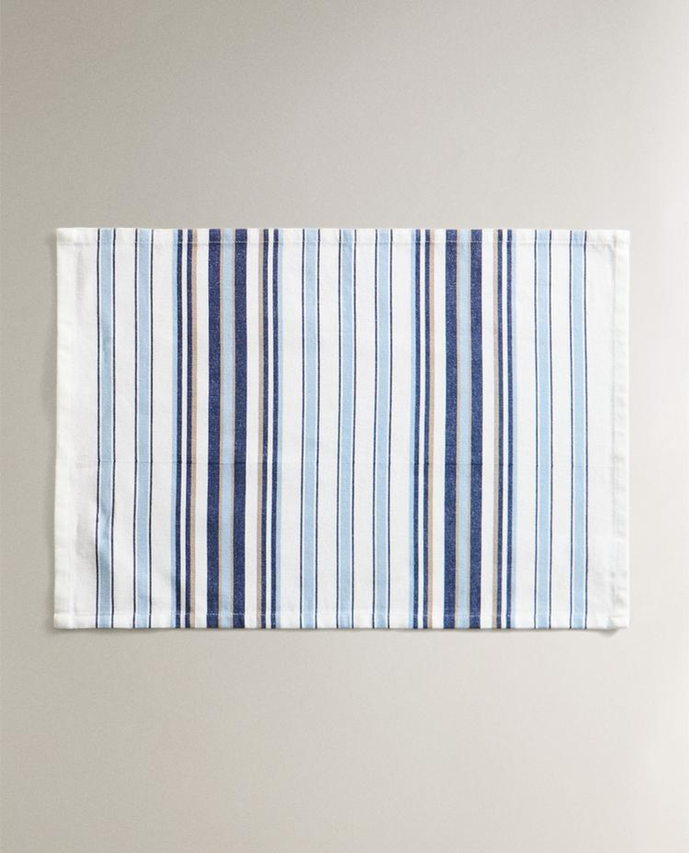 ZARA HOME ПОДСТАВКА ПОД СТОЛОВЫЕ ПРИБОРЫ В ПОЛОСКУ (НАБОР ИЗ 2 ШТ.), СИНИЙ
