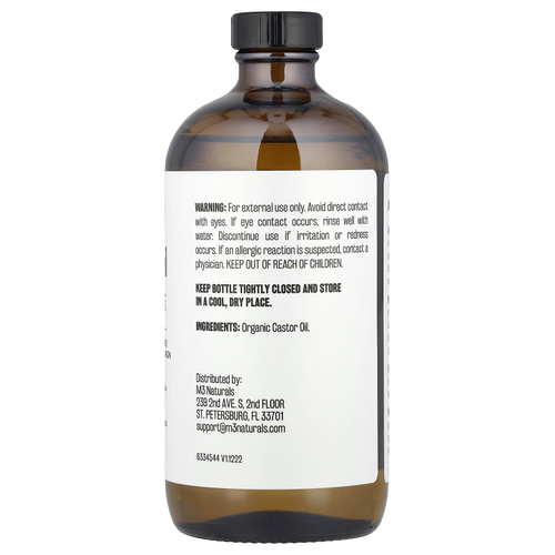 M3, Касторовое масло + обертывание для тела, 500 мл (16,9 жидк. Унции)