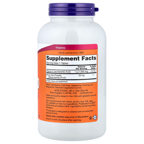 NOW Foods, C-1000, 250 таблеток