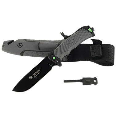 Нож Ganzo G8012V2-GY с паракордом 8CR13 Серый *