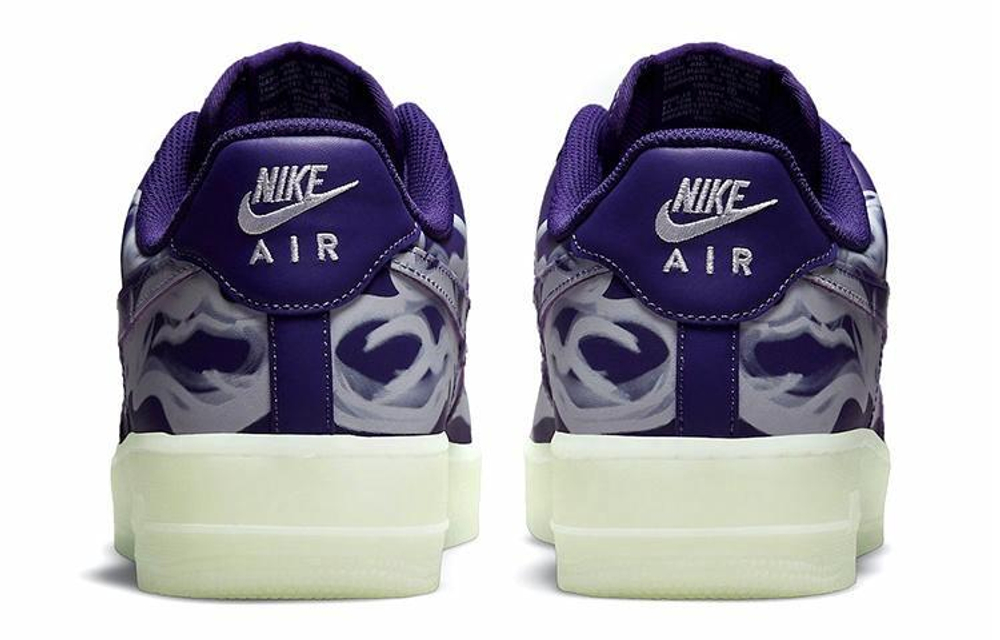 Кроссовки Nike Air Force 1 '07 Skeleton Qs "Purple Skeleton"
