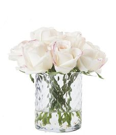 Букет бледно-розовых роз в прозрачной вазе "ёлочка", Cote Noire