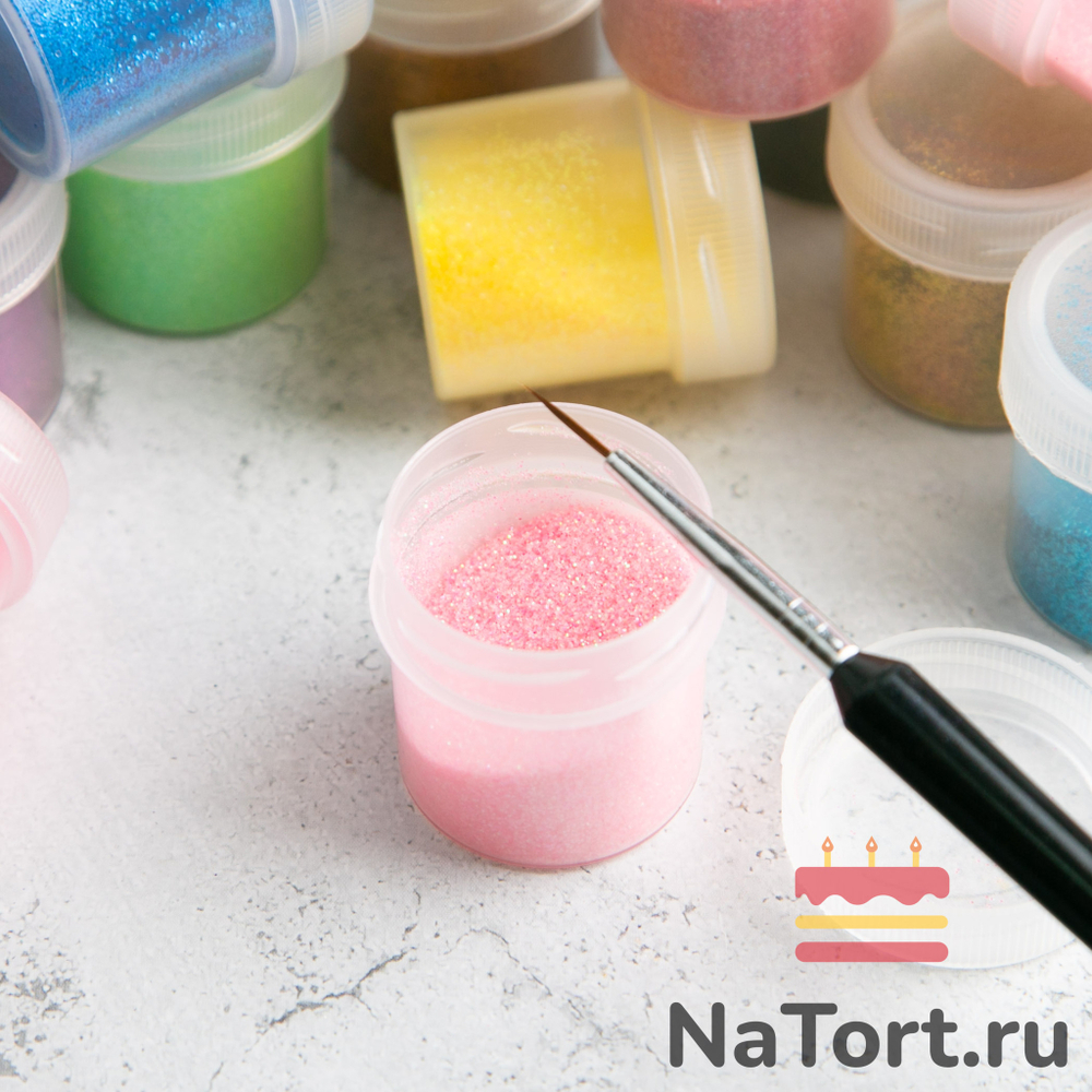 Блестки декоративные «Розовый» 10 гр