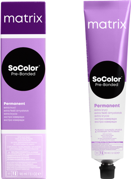 Matrix Краска для волос без аммиака  SoColor Pre-Bonded 505NA Светлый шатен натуральный пепельный 90 мл.