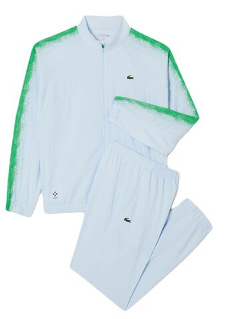 Мужской теннисный костюм Lacoste Tennis x Daniil Medvedev - небесный