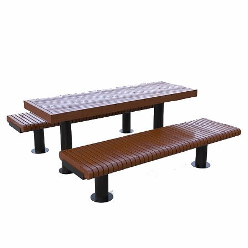 Стол уличный с лавками Rail Road 01