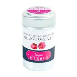 Картриджи для ручки Herbin Rouge grenat Гранатовые 6 шт (20129T)