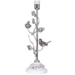 Настольная лампа Терра Spring Айс с абажуром №38 Vatican (Ватикан) Сильвер