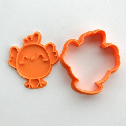 Цыпленок. Форма для пряников с оттиском.