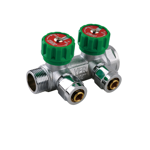 Коллектор регулир. с евроконусами 3/4-16-2 вых. VIEIR VER402