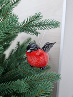 Фарфоровая игрушка "Снегирь"