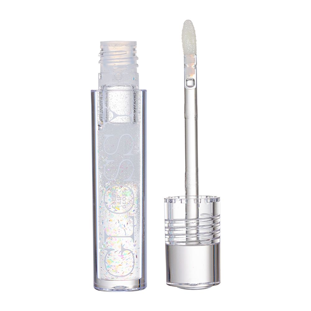 Parisa Блеск-топпер для губ Sparkly Lip Gloss, CG-01, сияющий, тон №1, Clear, 4 мл