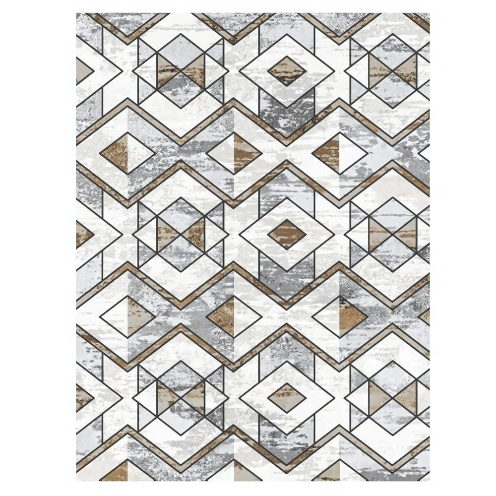 Коврик комнатный с бахромой на резиновой подложке ZALEL 80*150 O-22135