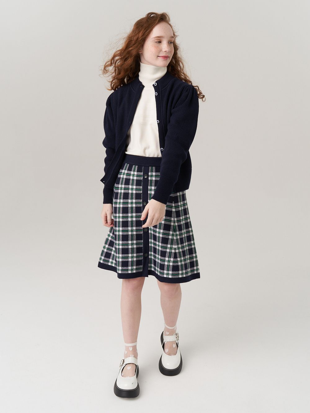 Кардиган для девочки AT1058 синий