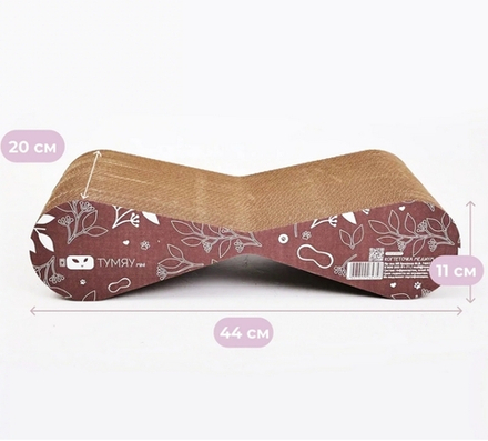 Тумяу Медиум mini Когтеточка из картона 44х11х20см