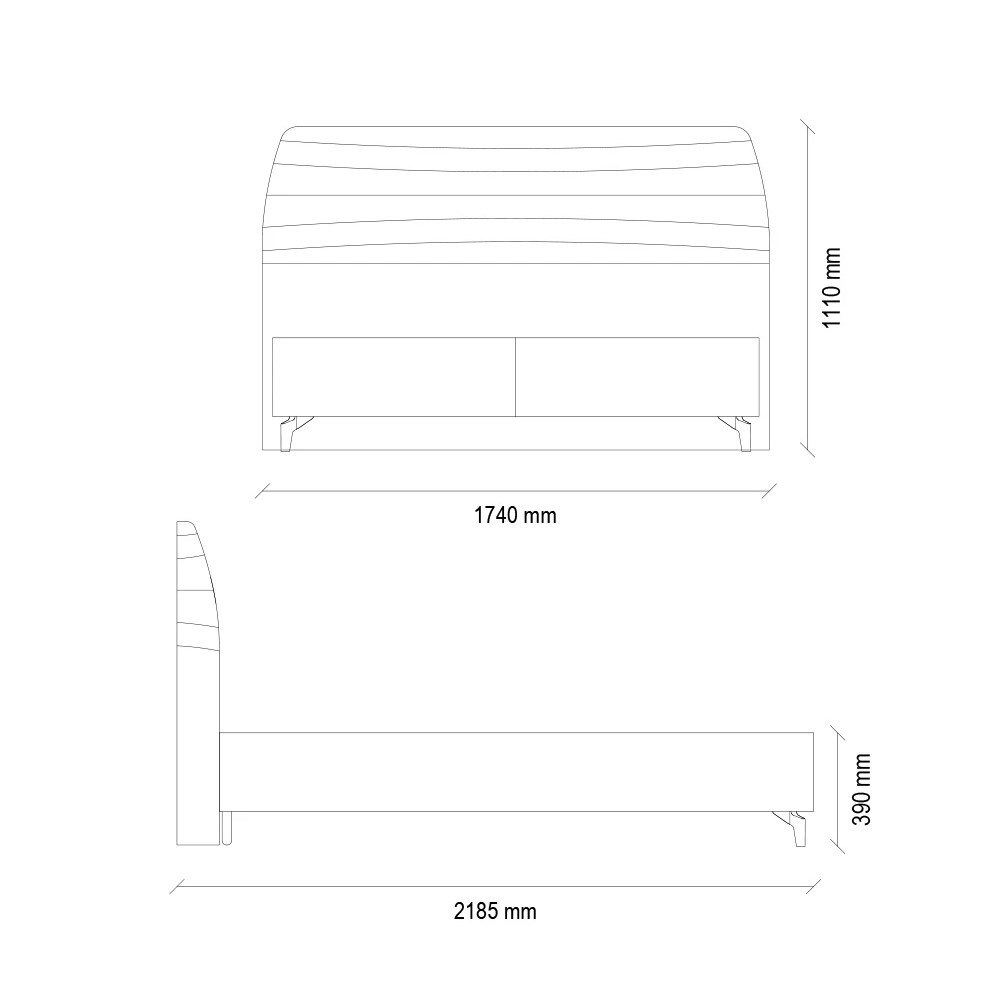 Основание с ящик 160x200 ENZA HOME CORDELL EH57726
