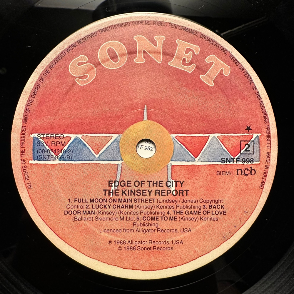 The Kinsey Report - Edge Of The City (Скандинавия 1988г.)