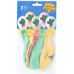 Шар латексный 35см Набор 5шт Кактус (Ассорти)