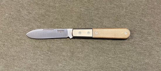 Складной нож Lion Steel "BARLOW Roundhead" L/CK0111 NC c клинком из стали Böhler M390 Microclean®, рукоять титан / микарта