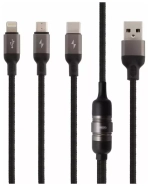 USB cable (3 в 1) micro/lightning/type C S-M401 1.5m Joyroom 3.5А black