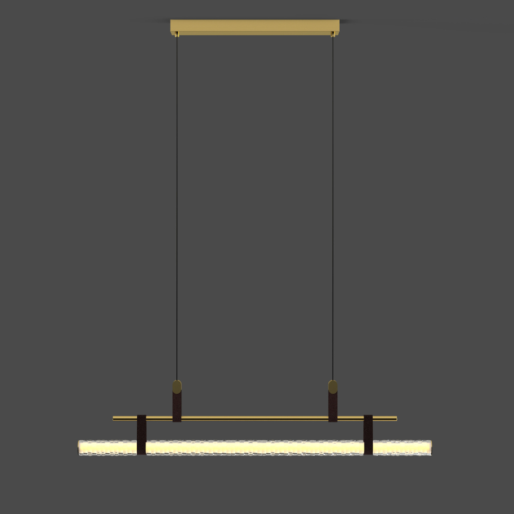 Подвесной светильник 8501P/L brass/clear