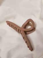 Крабы для волос НАБОР 3 шт., 4 см / 5 см / 11 см, soft touch, коричневый, MONTE VITA, 457031