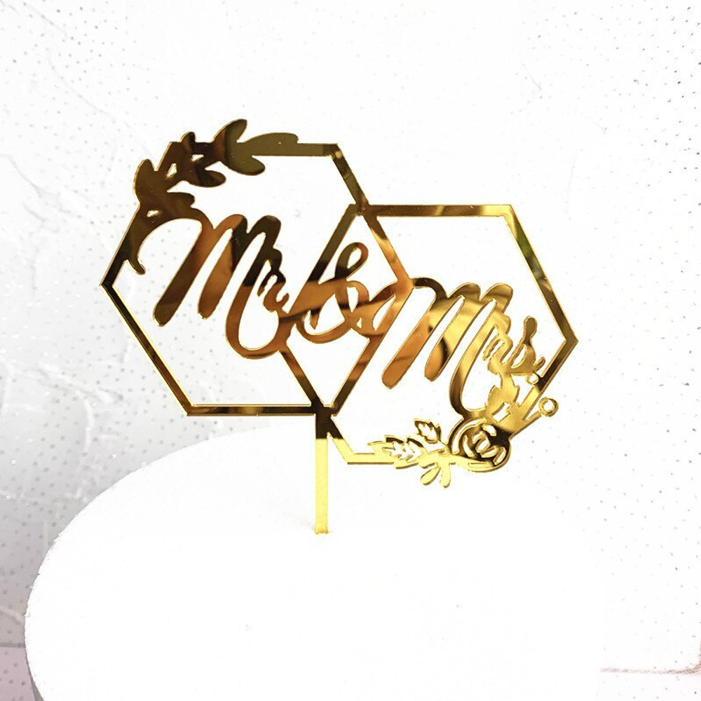 Топперы "Mr&Mrs", 1шт