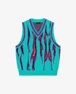 Жилет Ymkashix Вязаный Hellcome бирюзовый