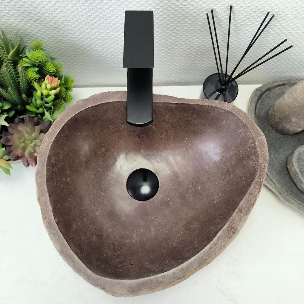 Раковина из речного камня RS-63903 (40*36*16) 0120