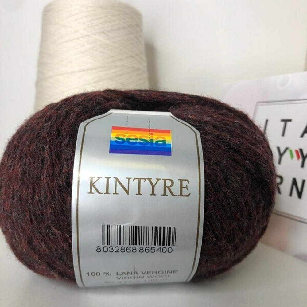 100% лана Kintyre Virgine 130м/50гр col.1513 Моточек 50гр.