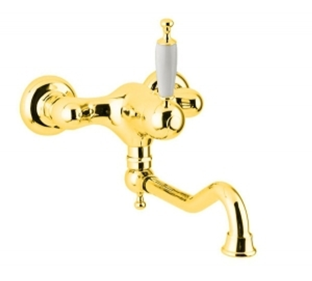 Смеситель для кухни настенный  хром Migliore Oxford BN.CUC-6340 золото