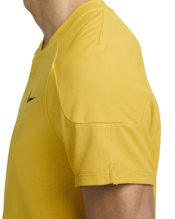 Теннисная футболка Nike Court Dri-Fit Slam RG Tennis Top - vivid sulfur/black - Yellow