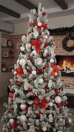 Ель искусственная Царь Елка Алиса заснеженная, АЛС/ЗСН-240