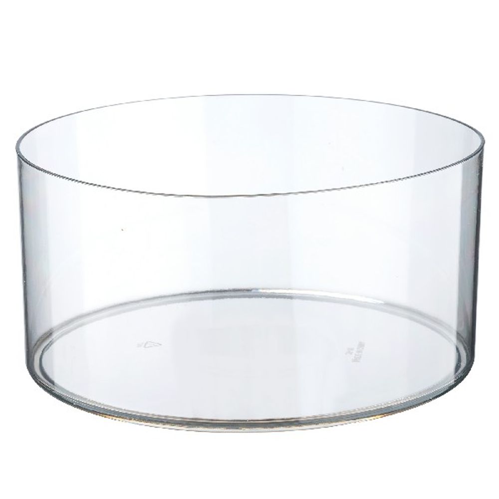 Кашпо "Round" (пластик) D20xH10см (Прозрачный)