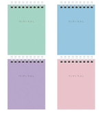 Блокнот А7 40л,клетка, на гребне "Minimal Pastel"(BRAUBERG)