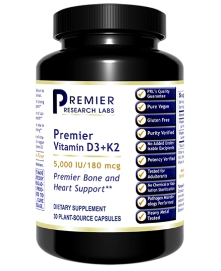 Vitamin D3+K2 30 capsules Premier Research Labs