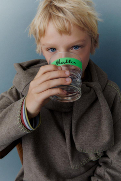 ZARA ФУТБОЛКА SOFT TOUCH С КОНТРАСТНОЙ СТРОЧКОЙ, РЫЖЕВАТО-КОРИЧНЕВЫЙ