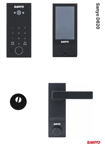 Sanyo D620 Автоматический умный замок с ручкой кноб и сканом лица (Face ID)