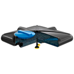 Бак для душа «Роса» 160 л с лейкой Полимер-Групп(1000x1000x295см;9,42кг;черный) - арт.559253