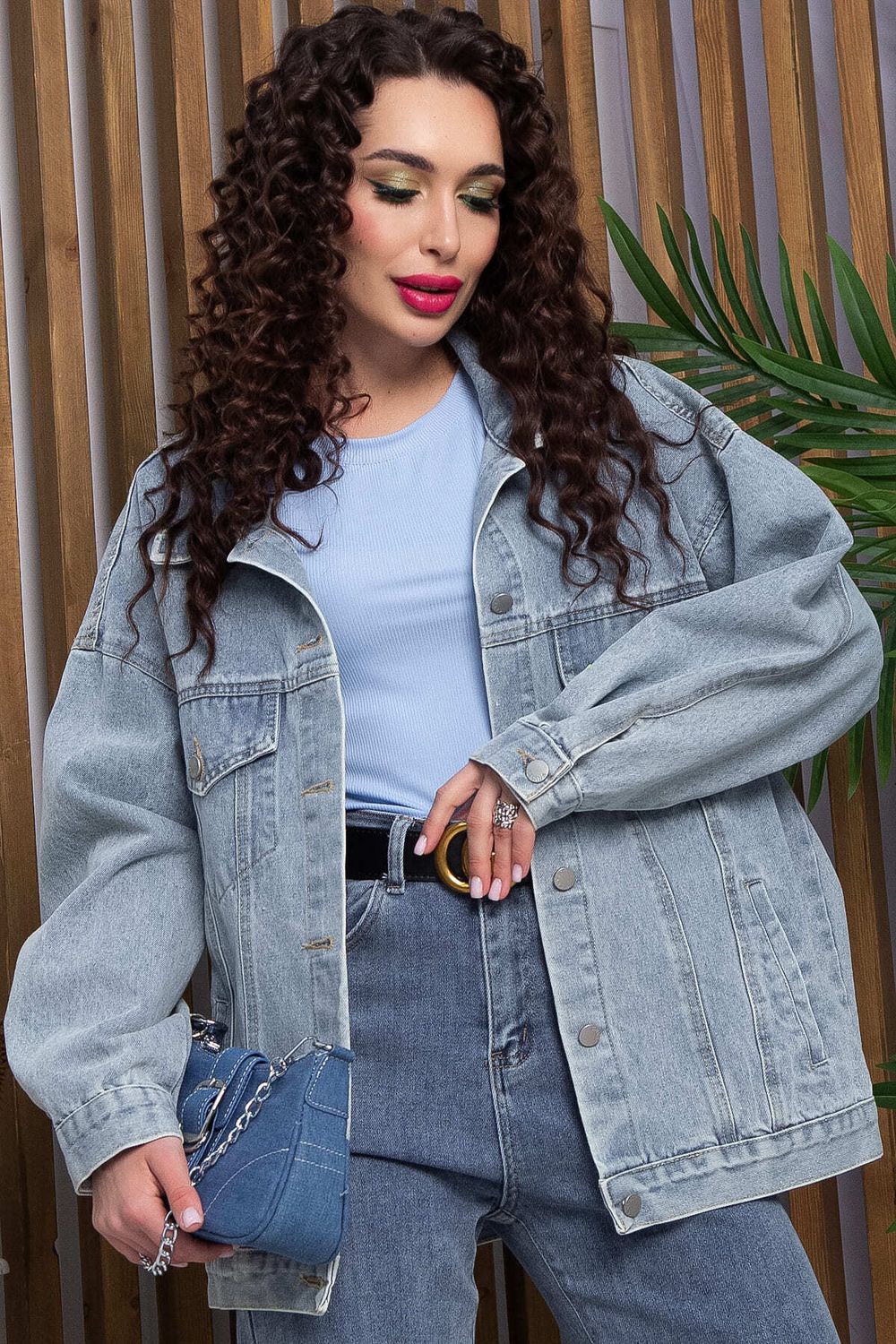 Жакет джинсовый Милана (серо-голубая) Б13370-4М LT Collection