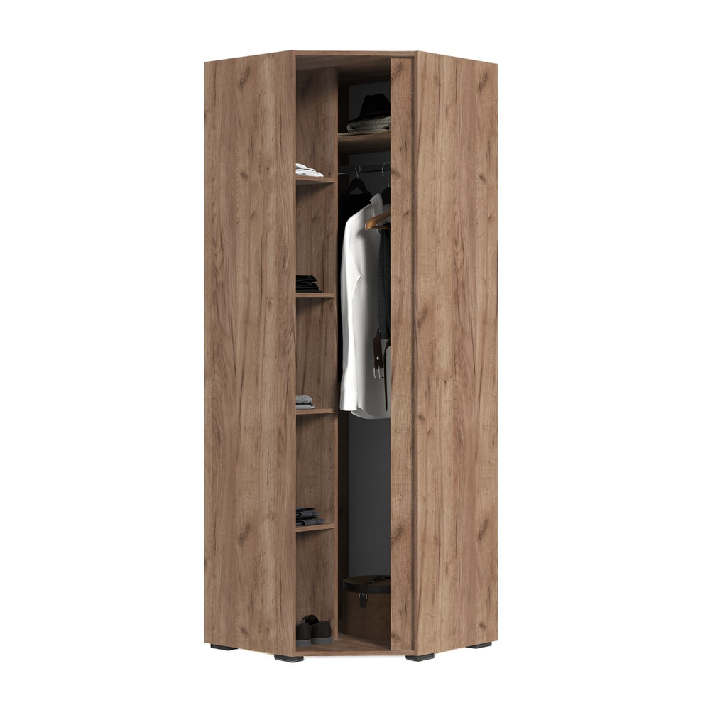 Хелен ШК 04 Шкаф угловой Дуб крафт табачный / Кашемир