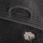 Полотенце из органического хлопка Pure Cotton 30х50 темно-серый